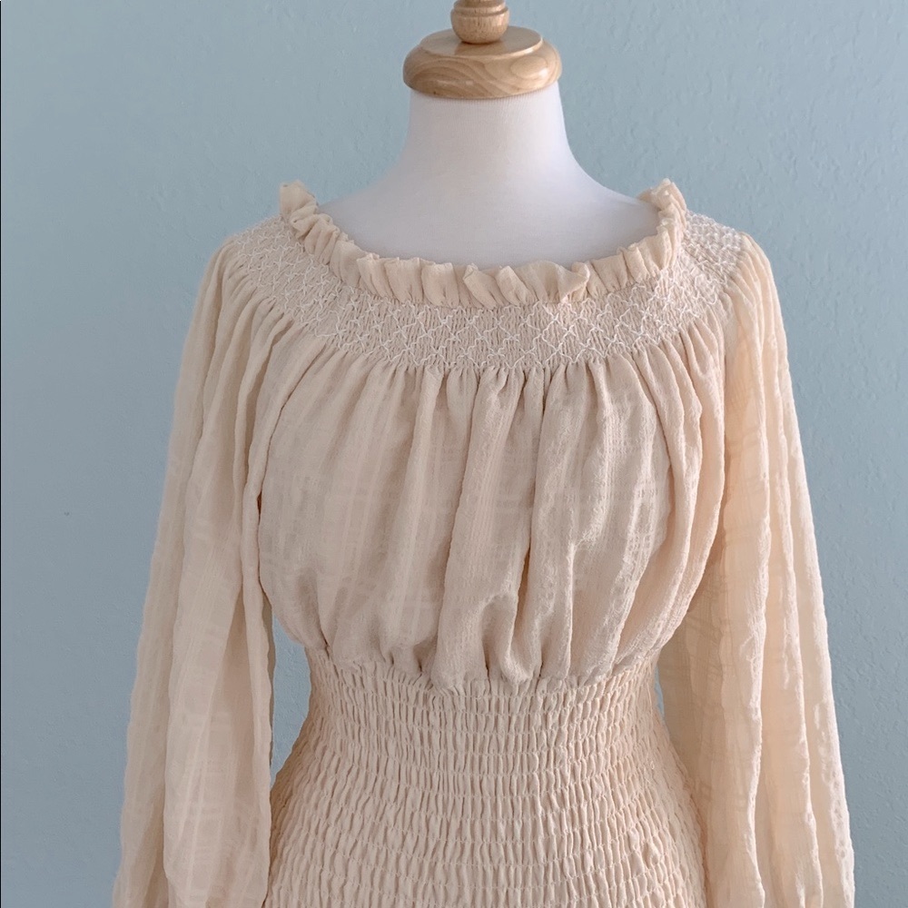 Mable Windsor Smocked Off the Shoulder Mini Dress - Picture 5 of 16